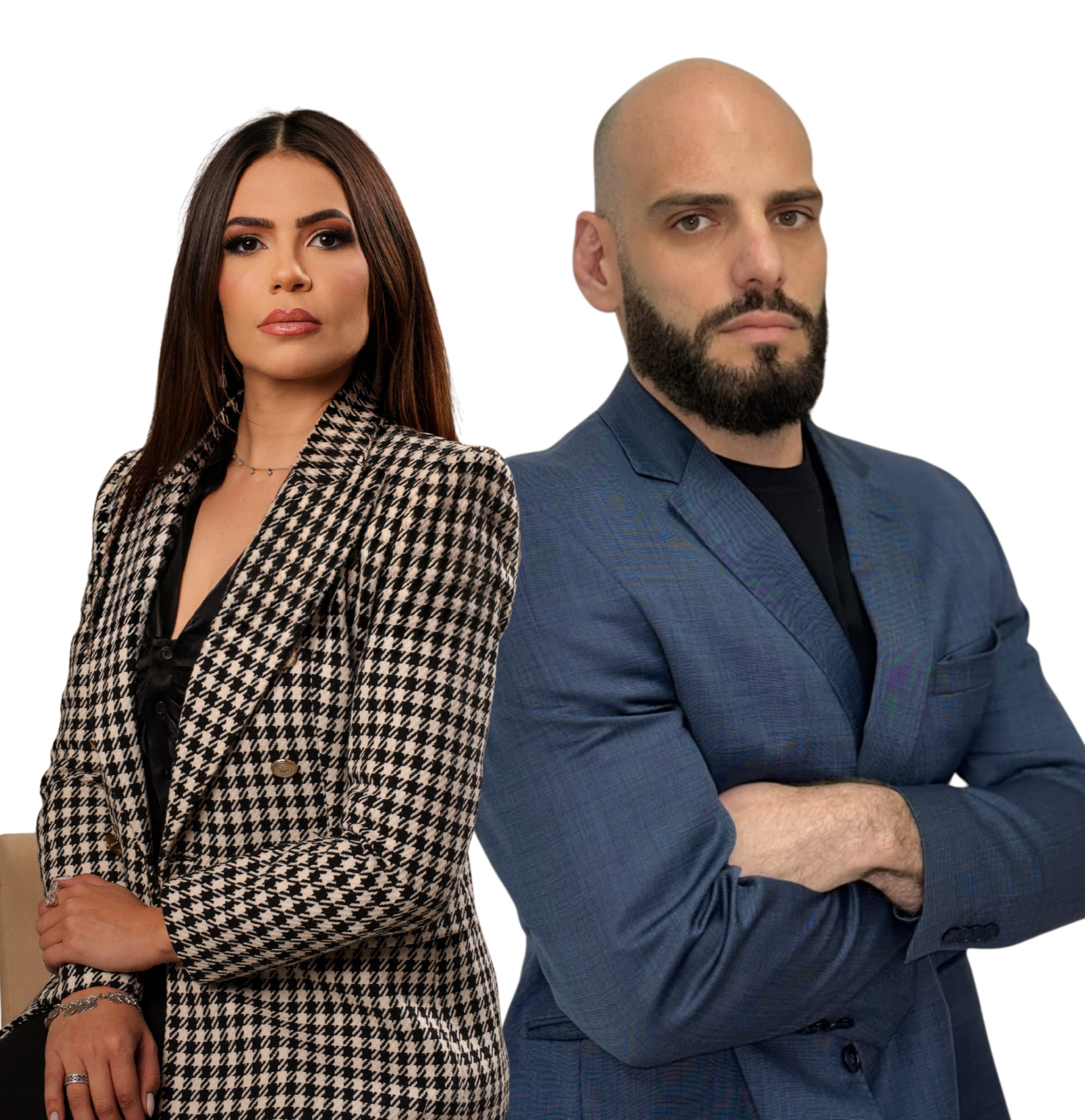 Dra. Jennifer Emerick e Rogério Fayad, da Vértice Medicina Pericial